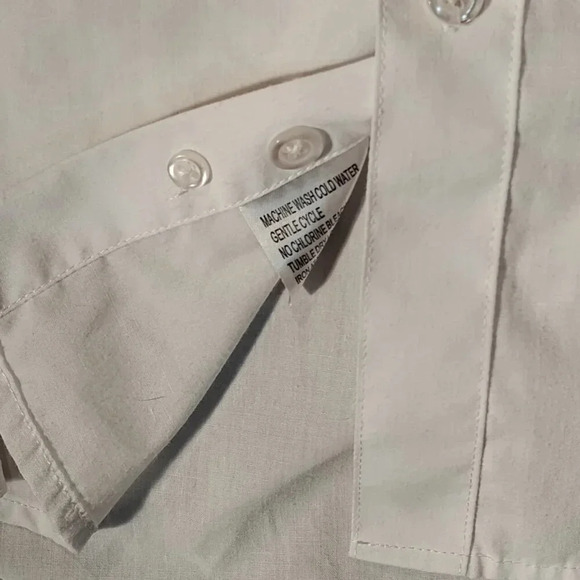 Protocol White Long Sleeve Button  Up Dress Shirt in Size 14 - Picture 8 of 11